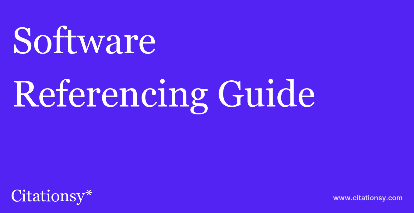 cite Software & Systems Modeling  — Referencing Guide